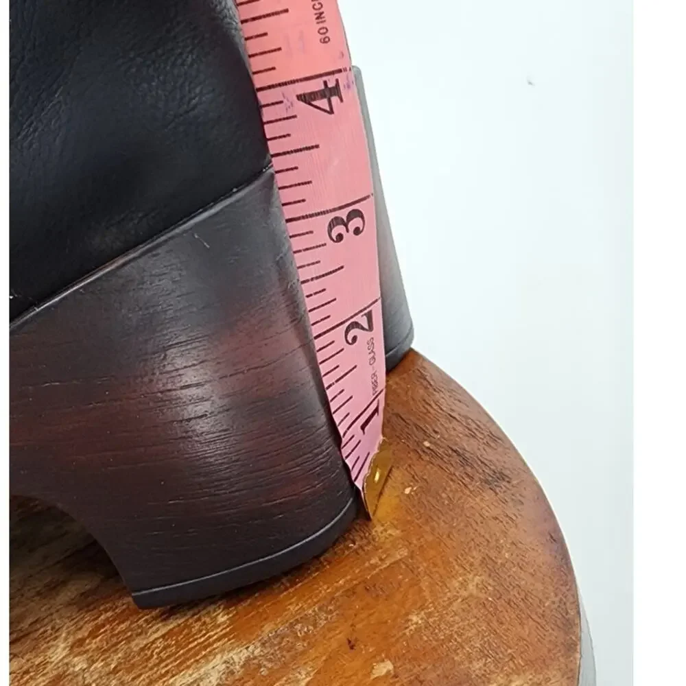 NEW NWOB B.O.C. Brogan High-Heel Knee-High Boots Size 8M Black Brown Comfort
